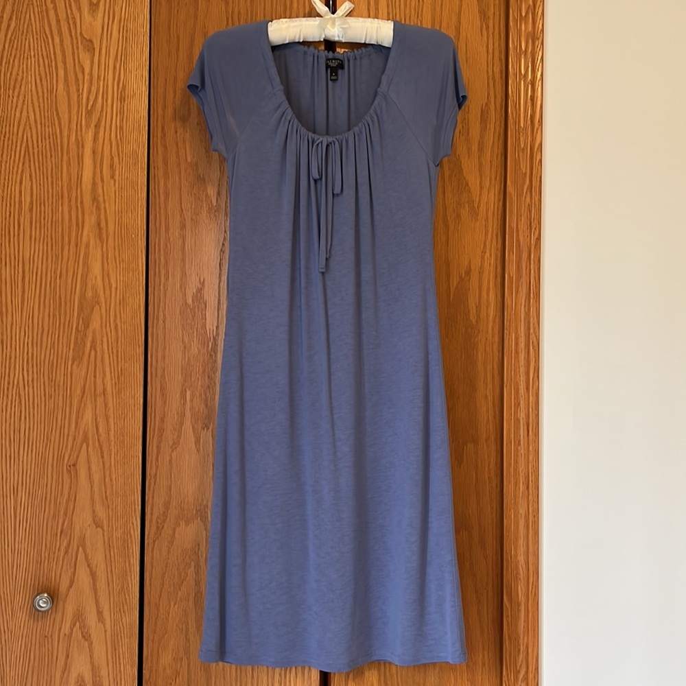 Talbot Dress 100% Rayon. Blue. Fully lined. Size petite